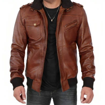 Cafe Racer Retro Leather Jacket